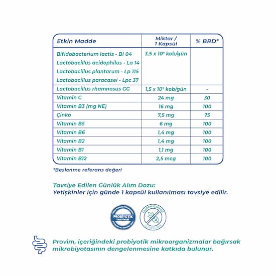 Wellcare Provim Günlük Probiyotik 30 Kapsül